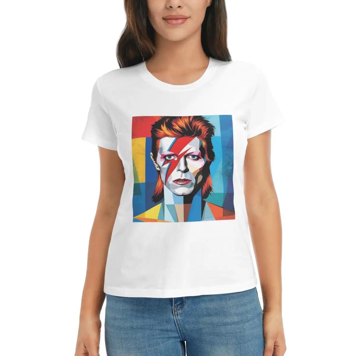 Women TShirt Davids Bowied Summer Short Sleeve Tees ONeck Cotton T Shirts Clothes Tops Streetwear S
Women TShirt Davids Bowied Summer Short Sleeve Tees ONeck Cotton T Shirts Clothes Tops Streetwear S