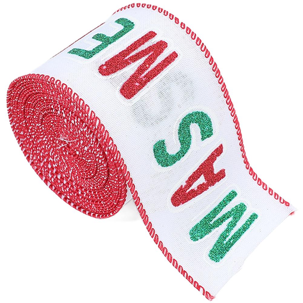 Decorative Ribbon Strip with Santa Claus and Snowflake Designs for Holiday For Present Wrapping and Craft Projects
Decorative Ribbon Strip with Santa Claus and Snowflake Designs for Holiday For Present Wrapping and Craft Projects
