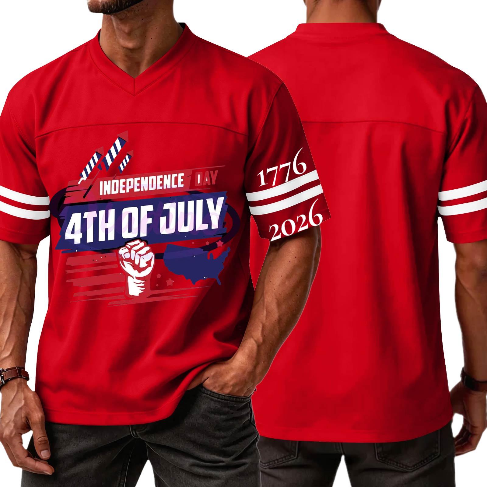 Men s Casual V Neck Pullover Shirt Short Sleeve Lightweight Top with Independence Day Inspired Graphic Print Suitable for Outdoor Activities M червоний
Men s Casual V Neck Pullover Shirt Short Sleeve Lightweight Top with Independence Day Inspired Graphic Print Suitable for Outdoor Activities M червоний