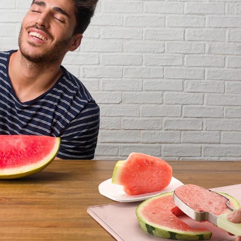 Watermelon Slicer Tool Stainless Steel Fruit Popsicle Cutter And Fork Set Multifunctional Kitchen Gadgets For Watermelon Fruit зелёный
Watermelon Slicer Tool Stainless Steel Fruit Popsicle Cutter And Fork Set Multifunctional Kitchen Gadgets For Watermelon Fruit зелёный