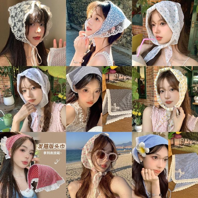 Small fresh and gentle butterfly lace triangle towel pastoral style versatile headscarf literary style sweet girl heart hair accessories woman
Small fresh and gentle butterfly lace triangle towel pastoral style versatile headscarf literary style sweet girl heart hair accessories woman