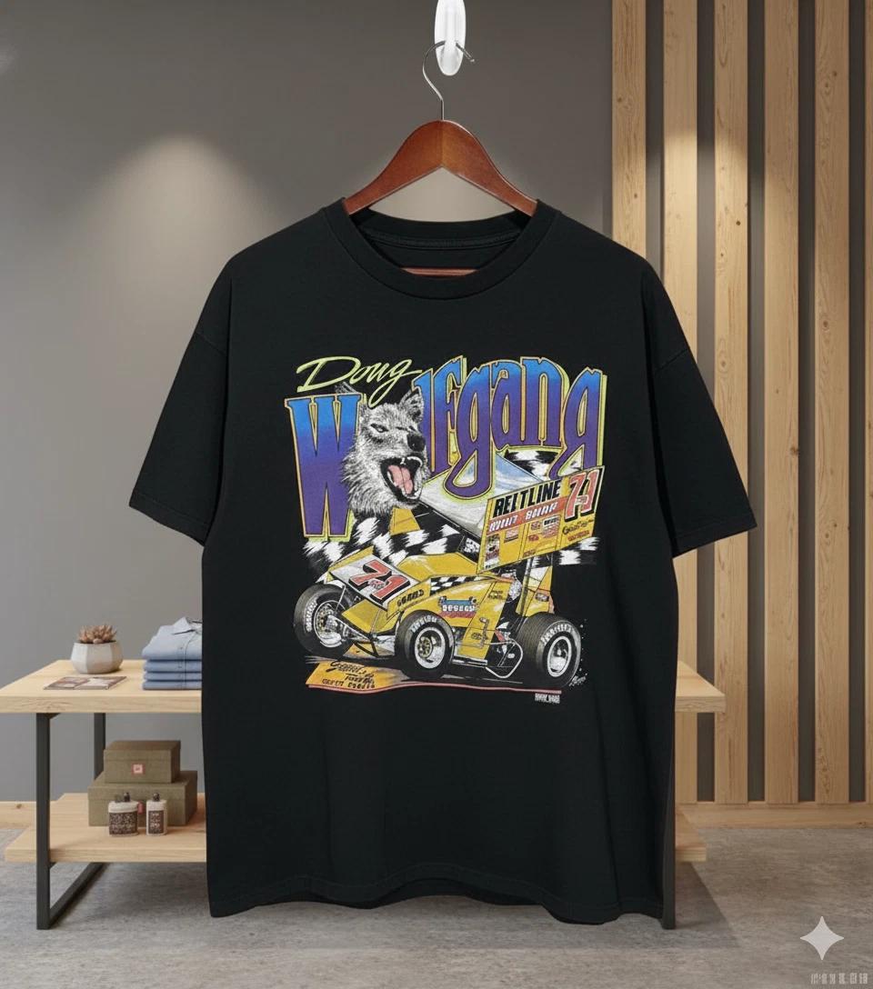 Doug Wolfgang Sprint Car Racing Vintage Black T-Shirt Dirt Track Tee - T545 4XL
Doug Wolfgang Sprint Car Racing Vintage Black T-Shirt Dirt Track Tee - T545 4XL