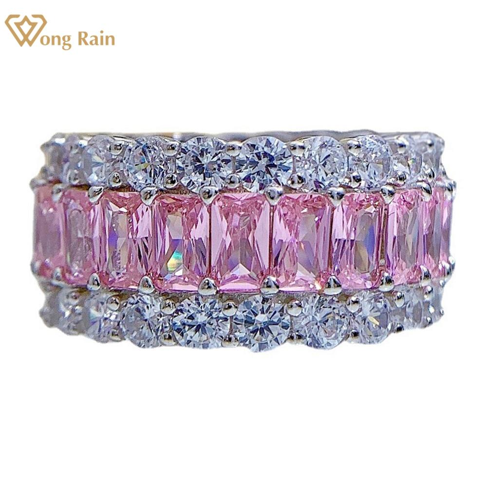 Wong Rain Роскошь 100% 925 стерлингового серебра Розовый AAAAA Цирконы Драгоценный камень Свадебная вечеринка Богемия Кольцо для женщин Ювелирные изделия Band
Wong Rain Роскошь 100% 925 стерлингового серебра Розовый AAAAA Цирконы Драгоценный камень Свадебная вечеринка Богемия Кольцо для женщин Ювелирные изделия Band