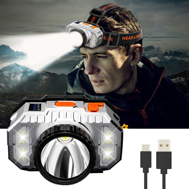 Мини-светодиодный налобный фонарь, водонепроницаемый USB-перезаряжаемый супер яркий сильный свет, фонарик на голову
Мини-светодиодный налобный фонарь, водонепроницаемый USB-перезаряжаемый супер яркий сильный свет, фонарик на голову