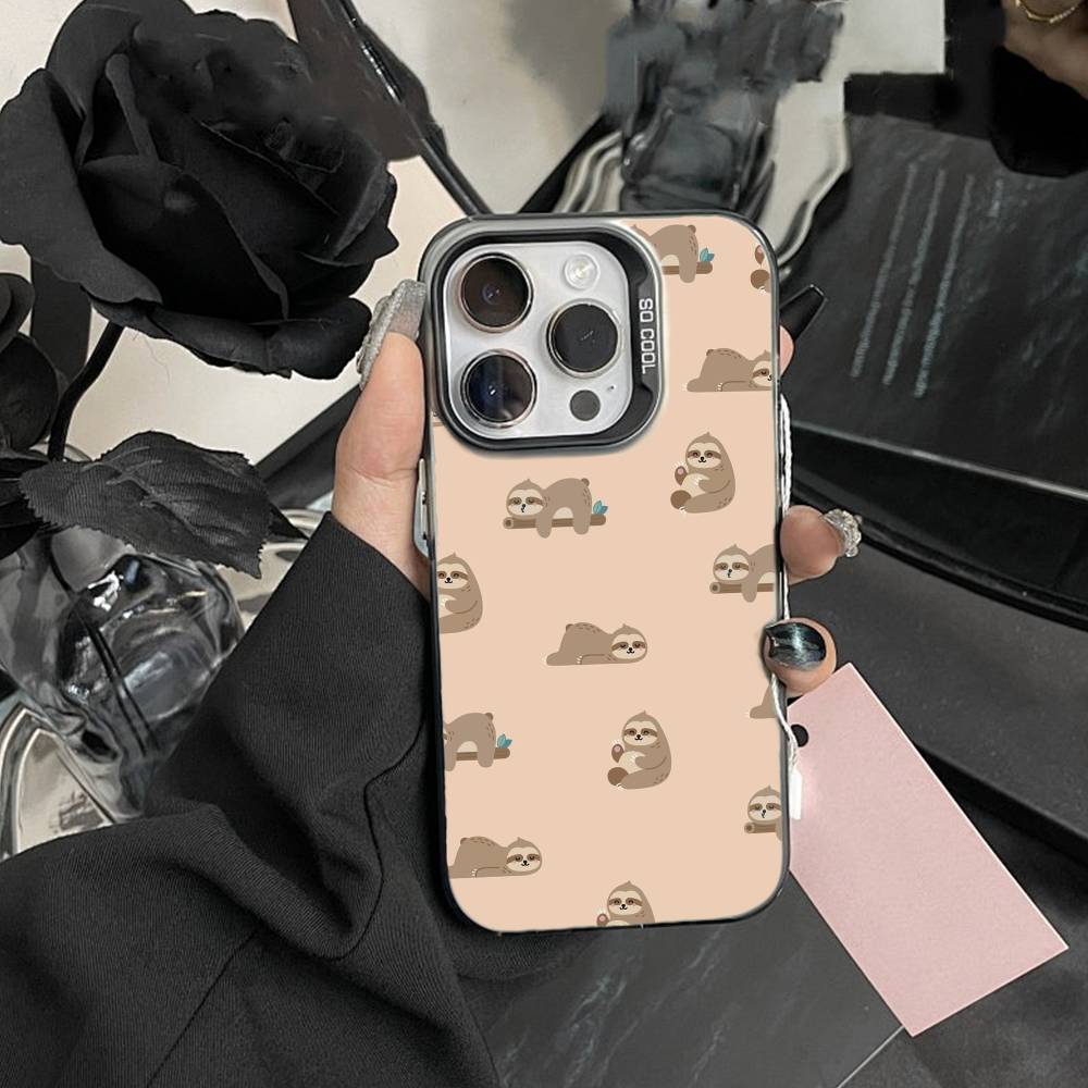 Cartoon Sloth Animal Cute Phone Case For iPhone17, 16,15,14,13,12 Pro Max Black Candy Matte Shockproof Cover iPhone15promax
Cartoon Sloth Animal Cute Phone Case For iPhone17, 16,15,14,13,12 Pro Max Black Candy Matte Shockproof Cover iPhone15promax