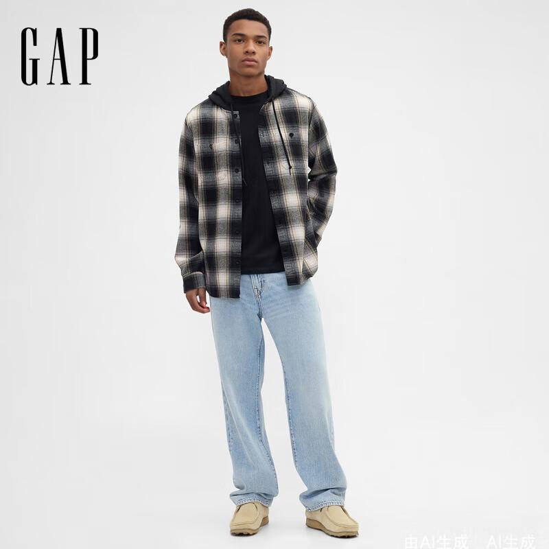 Men s Flannel Plaid Hooded Long Sleeve Shirt L
Men s Flannel Plaid Hooded Long Sleeve Shirt L