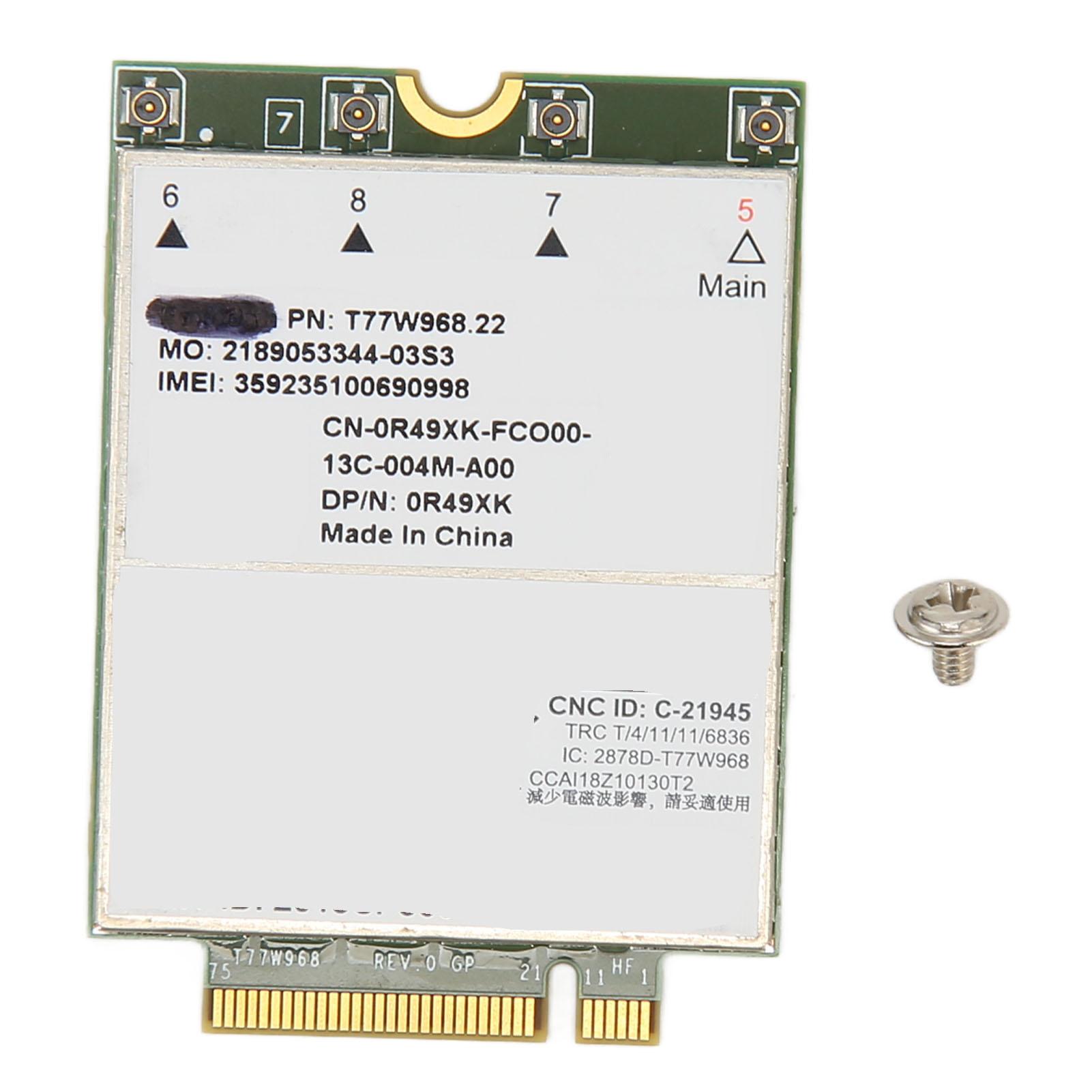 4G Network Card 1.0Gbps Wireless Network Connection M.2 Interface 4G Module Card for Dell Latitude
4G Network Card 1.0Gbps Wireless Network Connection M.2 Interface 4G Module Card for Dell Latitude