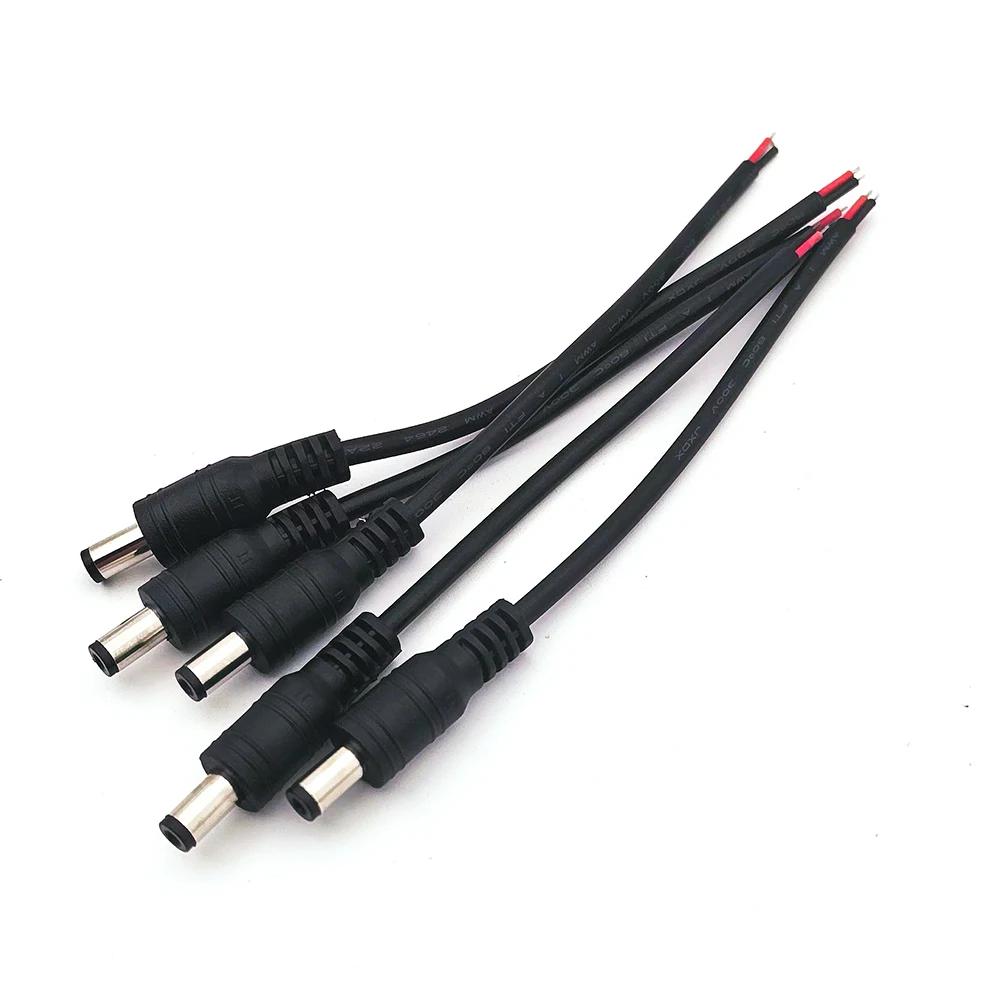 5.5mm x 2.1mm Black DC Plug Jack Connector Cable Pigtail 12V Male Female 5.5*2.1 DC Adapter for 5050 3528 LED Strip Light Line Connector
5.5mm x 2.1mm Black DC Plug Jack Connector Cable Pigtail 12V Male Female 5.5*2.1 DC Adapter for 5050 3528 LED Strip Light Line Connector
