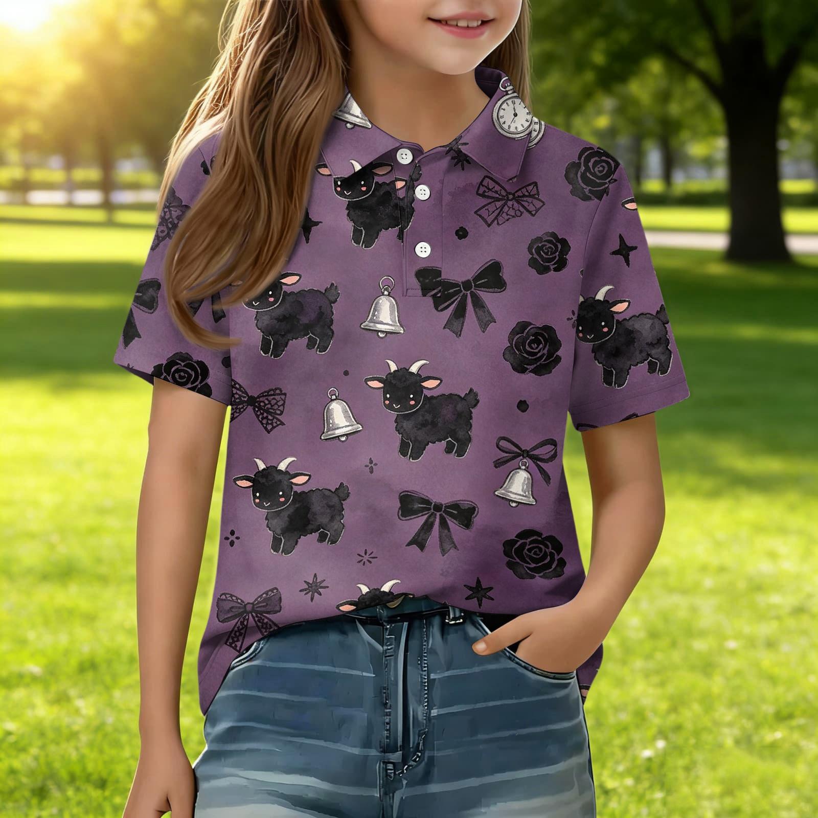 Kids Short Sleeve Polo Shirt Animal Print Casual Top Button Down Collar Summer Tee for Boys and Girls Soft Lightweight Fabric 120
Kids Short Sleeve Polo Shirt Animal Print Casual Top Button Down Collar Summer Tee for Boys and Girls Soft Lightweight Fabric 120