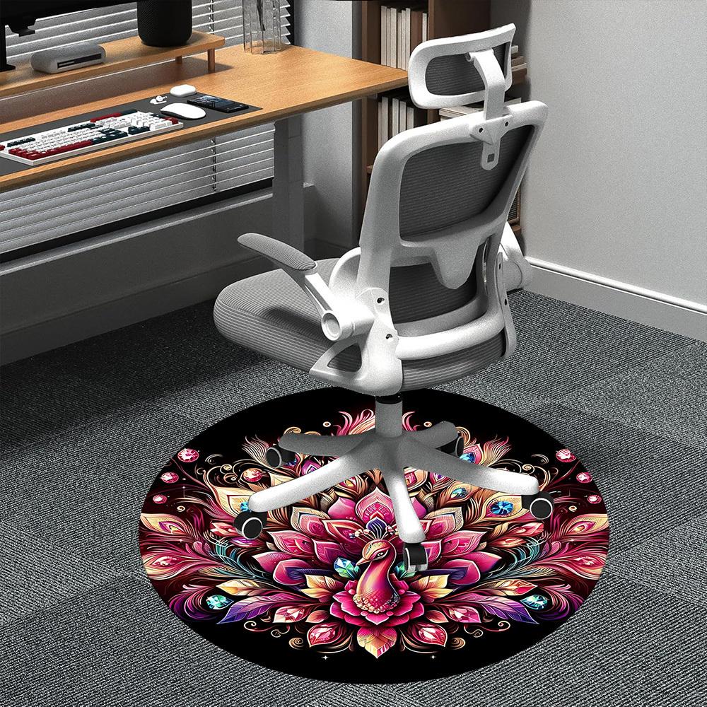 1PC Peacock Mandala Office Round Area Rug, Indoor Mat Suitable ForOffice, Under Office Chairs Bedroom Living Room Home Decor, Room Deco f007 80cm by 80cm
1PC Peacock Mandala Office Round Area Rug, Indoor Mat Suitable ForOffice, Under Office Chairs Bedroom Living Room Home Decor, Room Deco f007 80cm by 80cm