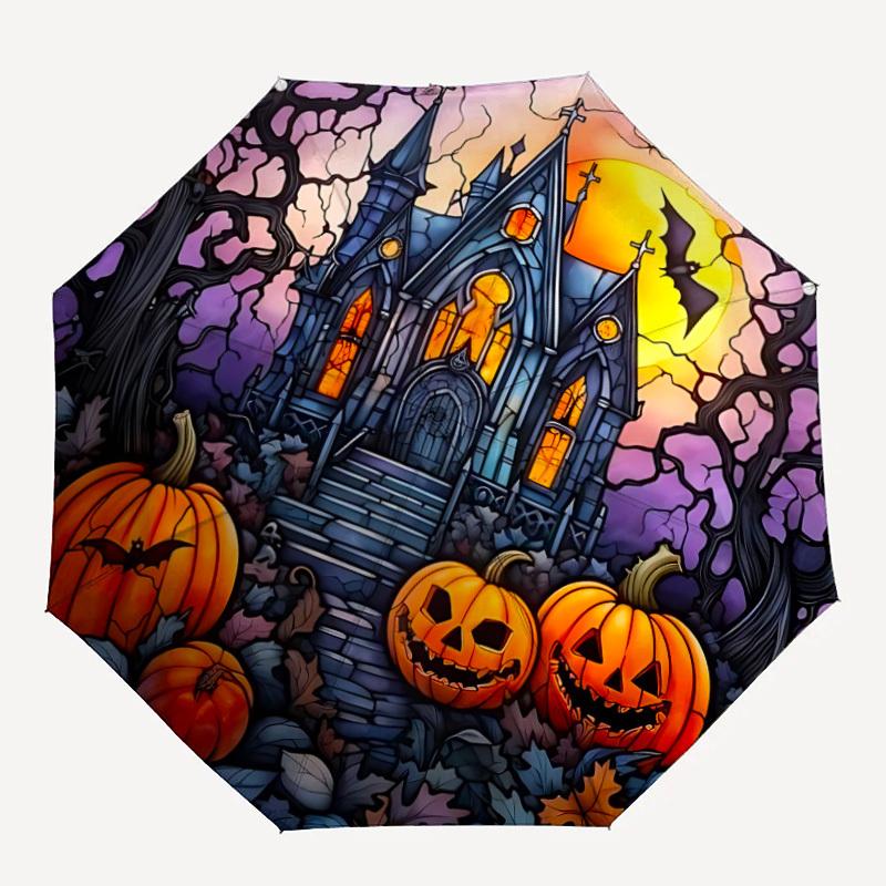 1pc Halloween Castle Fashionable Automatic Opening/Closing Folding Umbrella with 8 Bones, Windproof Portable, Daily Use240
1pc Halloween Castle Fashionable Automatic Opening/Closing Folding Umbrella with 8 Bones, Windproof Portable, Daily Use240