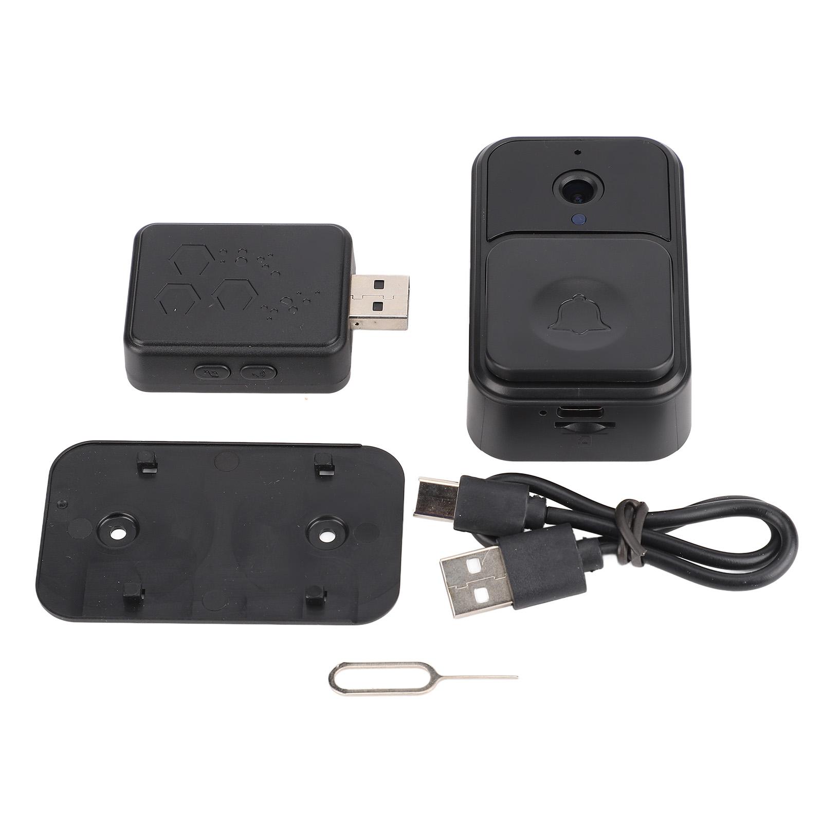 WiFi Видеодомофон Камера Умный Дом HD Видеозвонки 128 ГБ Беспроводной WiFi Дверной Звонок Камера с чёрный
WiFi Видеодомофон Камера Умный Дом HD Видеозвонки 128 ГБ Беспроводной WiFi Дверной Звонок Камера с чёрный