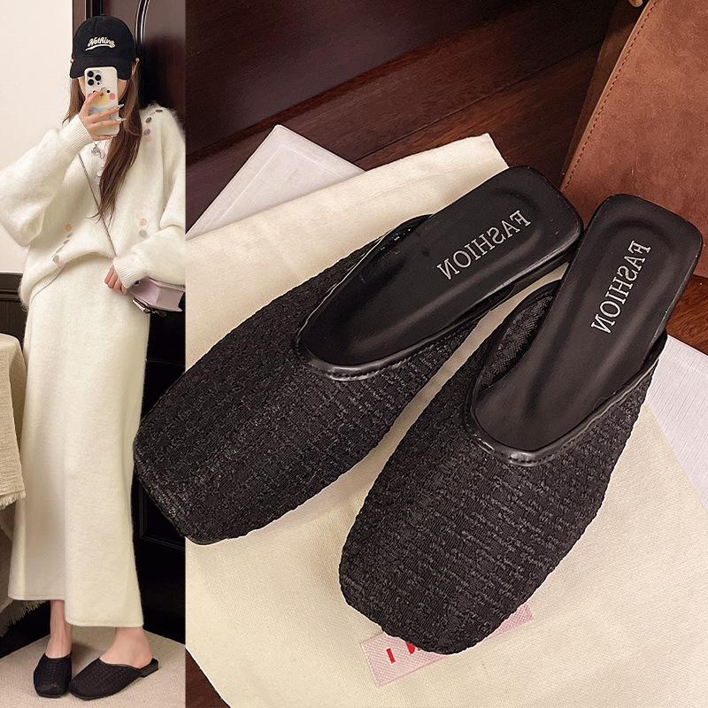 Thin heel slippers 2025 women s spring and summer outer wear fashion fairy style bag head drag versatile medium heel women s cool slippers 35 чорний
Thin heel slippers 2025 women s spring and summer outer wear fashion fairy style bag head drag versatile medium heel women s cool slippers 35 чорний