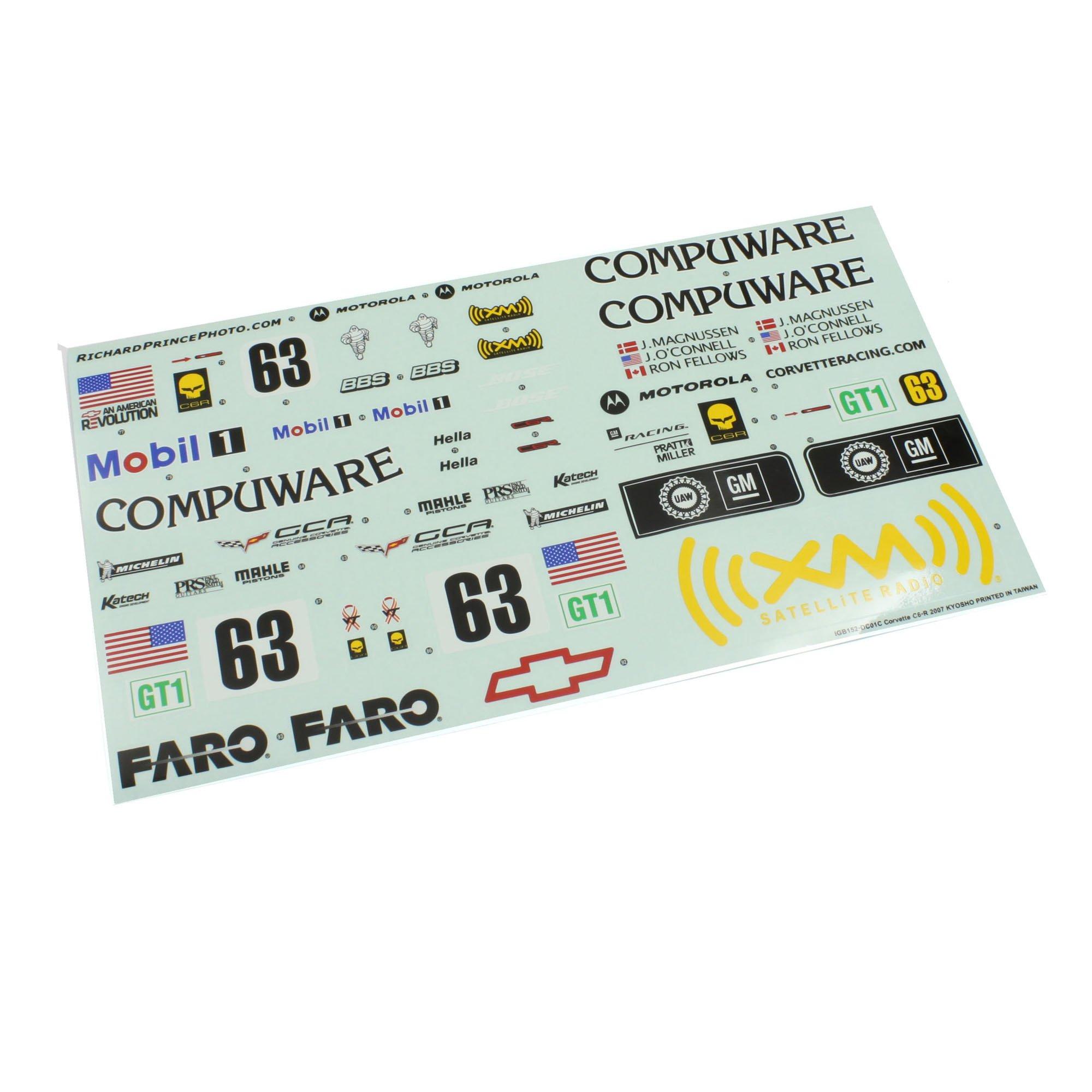 Kyosho Sponsor Decal Corvette Radio Control Parts (Chevrolet C6-R 2007) IGB152-1
Kyosho Sponsor Decal Corvette Radio Control Parts (Chevrolet C6-R 2007) IGB152-1