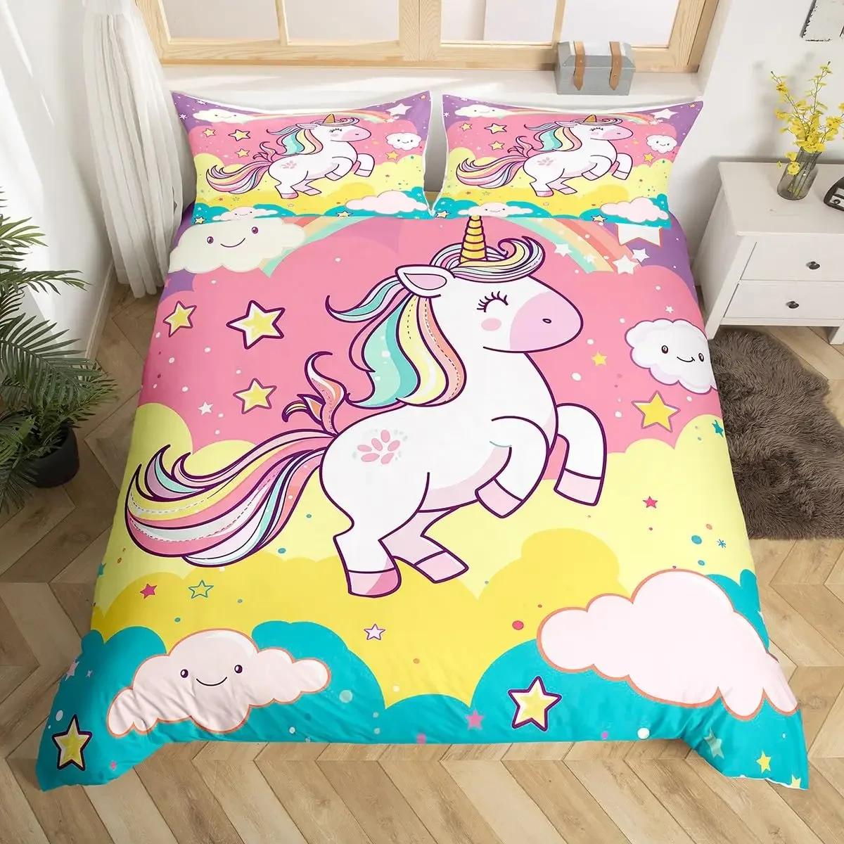 Comforter Unicorn Bedding Set Kids Purple Space Galaxy Microfiber Girly Cartoon Comforter And 2 S Comforter (quilt)-EU Single(135*200cm)3pcs
Comforter Unicorn Bedding Set Kids Purple Space Galaxy Microfiber Girly Cartoon Comforter And 2 S Comforter (quilt)-EU Single(135*200cm)3pcs