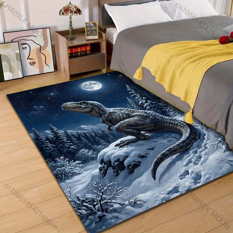 1PC Dinosaur in snowy moonlit forest Print Carpet Rug for Living Room Bedroom Sofa Doormat Home Decor Non-slip Floor Mat 40x60cm
1PC Dinosaur in snowy moonlit forest Print Carpet Rug for Living Room Bedroom Sofa Doormat Home Decor Non-slip Floor Mat 40x60cm