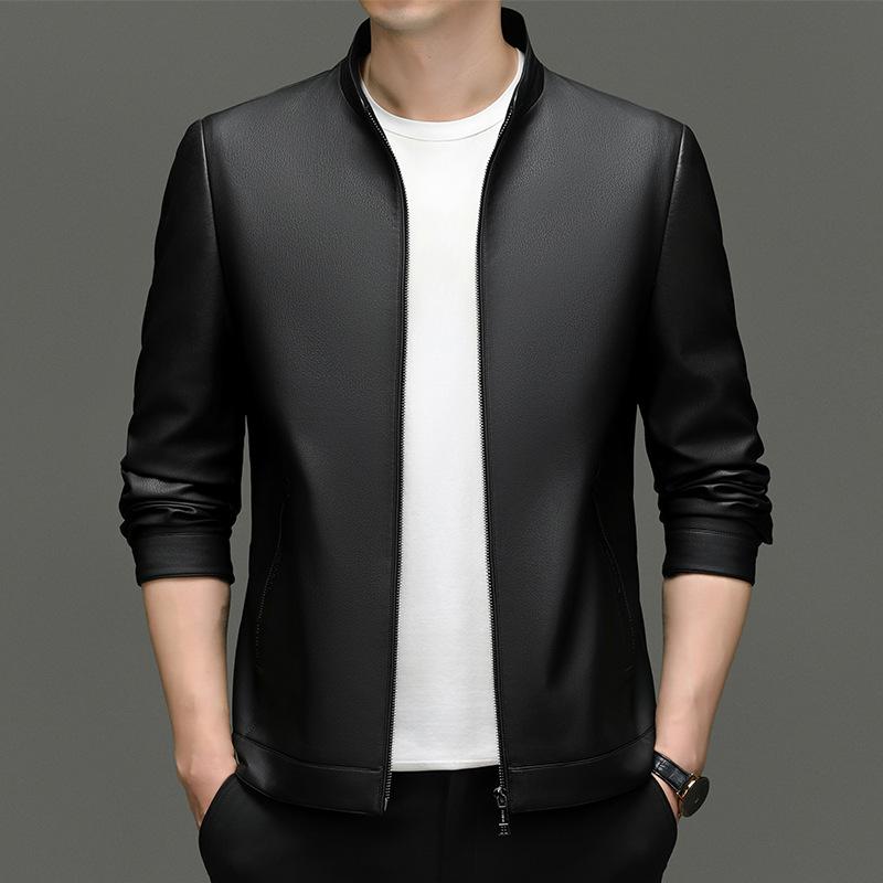 Мужская кожаная куртка Осень и Зима Новая Средняя Business Casual Простая Стойка Короткая Мягкая Кожаная Куртка Мужская Одежда M
Мужская кожаная куртка Осень и Зима Новая Средняя Business Casual Простая Стойка Короткая Мягкая Кожаная Куртка Мужская Одежда M