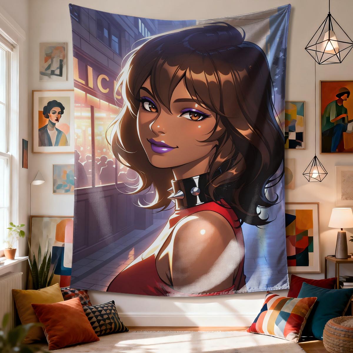 Woman with collar in city street Digital printing polyester wall tapestry suitable for use in living bedrooms offices bars party 74x94cm(29x37in)
Woman with collar in city street Digital printing polyester wall tapestry suitable for use in living bedrooms offices bars party 74x94cm(29x37in)