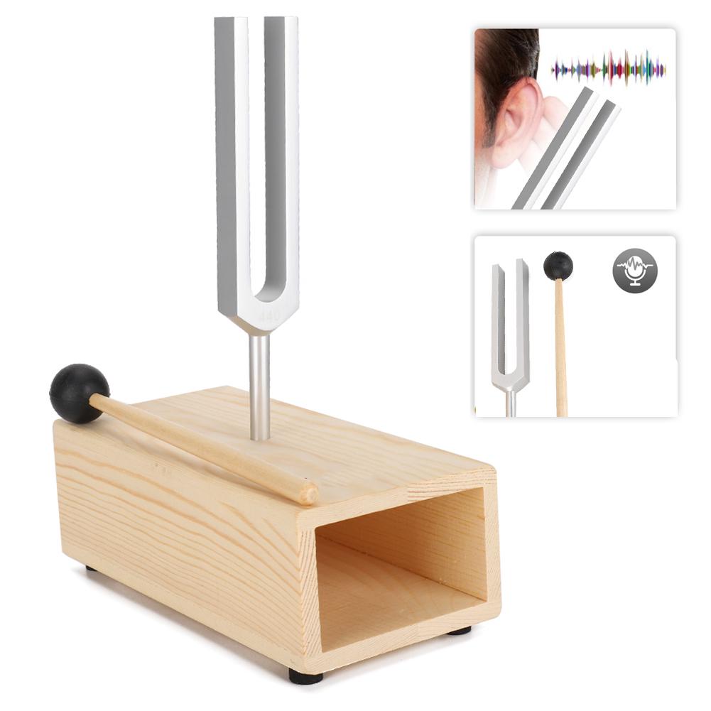 440HZ Aluminum Alloy Tuning Fork Hammer Wood Rack Sound Healing Therapy Tool Set
440HZ Aluminum Alloy Tuning Fork Hammer Wood Rack Sound Healing Therapy Tool Set