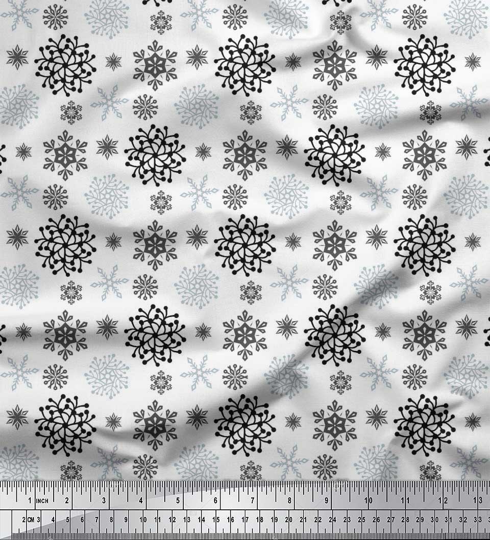 Тканина Soimoi Japan Crepe Satin Snowflake Artistic Print Тканина на метр 42 дюйма 42 Inch Wide - Poly Crepe зелений
Тканина Soimoi Japan Crepe Satin Snowflake Artistic Print Тканина на метр 42 дюйма 42 Inch Wide - Poly Crepe зелений