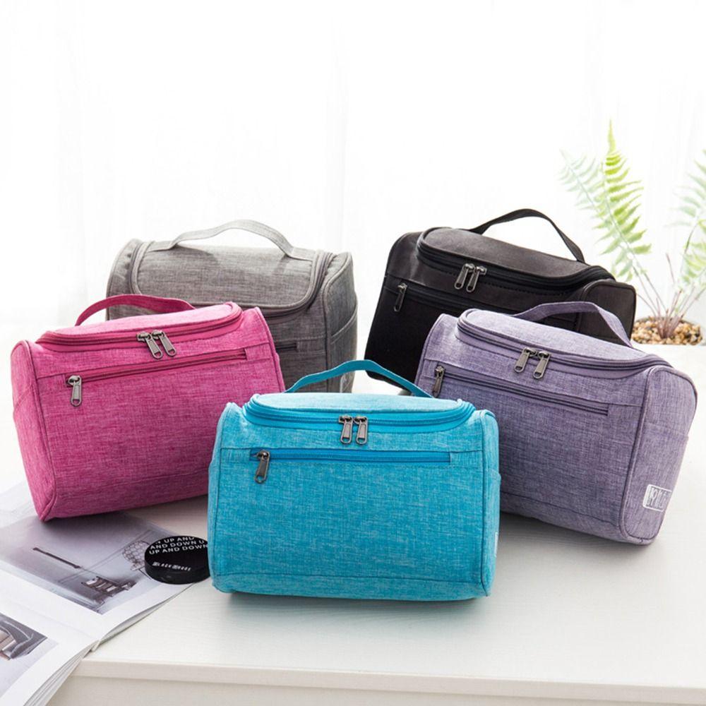 Portable Makeup Organizer Cosmetic Bag Women Toiletry Bag with Handle and Hook Hanging Travel Bag
Portable Makeup Organizer Cosmetic Bag Women Toiletry Bag with Handle and Hook Hanging Travel Bag