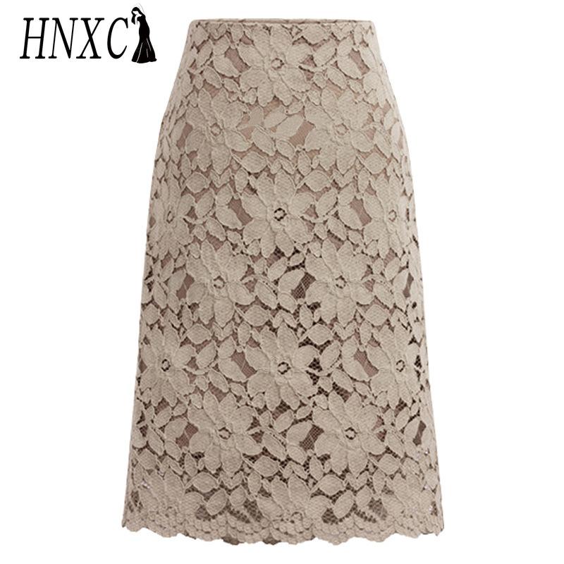 HNXC Женская Мода Повседневная Однотонная Принтованная Летняя Весенняя Юбка M хаки