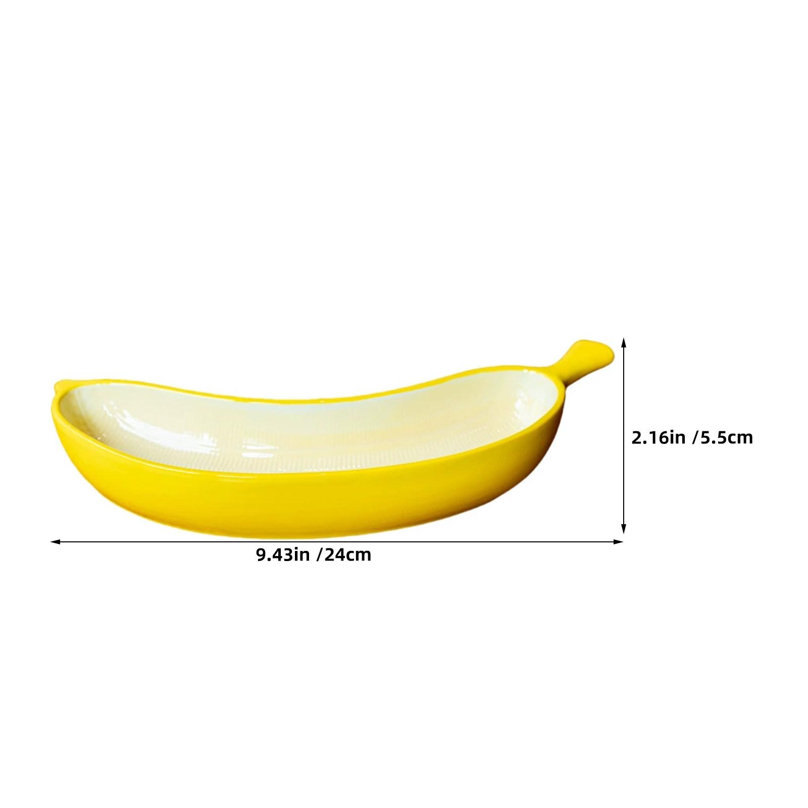 Creative Ceramic Banana Plate High Temperature Fired Microwave Safe Dishwasher Safe Fruit Shaped Dinnerware for Dessert Salad
Creative Ceramic Banana Plate High Temperature Fired Microwave Safe Dishwasher Safe Fruit Shaped Dinnerware for Dessert Salad