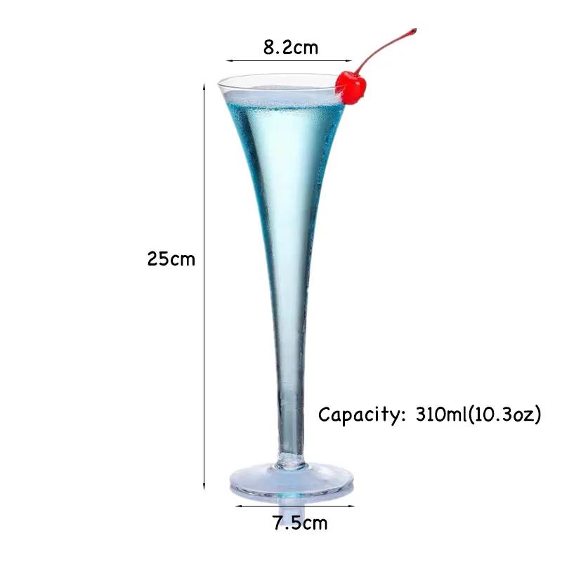 Elegant Champagne Trumpet Flute Martini Glass Elegantly Designed Hand Blown, Cocktail Glass 310ml прозрачный
Elegant Champagne Trumpet Flute Martini Glass Elegantly Designed Hand Blown, Cocktail Glass 310ml прозрачный