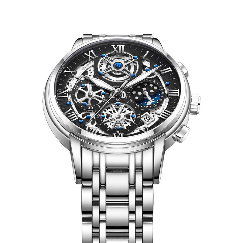 LIGE Men s Multifunctional Waterproof Skeleton Quartz Watch
LIGE Men s Multifunctional Waterproof Skeleton Quartz Watch