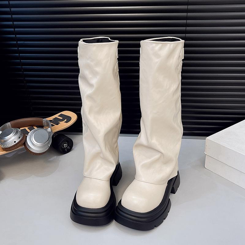 Niche trouser tube boots heightened thick-soled women s boots black tall locomotive boots big tube circumference western boots cowboy locomotive boots 40
Niche trouser tube boots heightened thick-soled women s boots black tall locomotive boots big tube circumference western boots cowboy locomotive boots 40