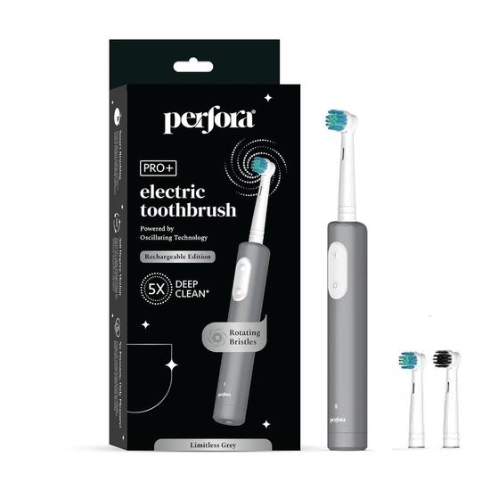 Perfora PRO Осциллирующая электрическая зубная щетка и набор насадок | 2 года гарантии | Перезаряжаемая электрическая зубная щетка для мужчин, женщин и детей
Perfora PRO Осциллирующая электрическая зубная щетка и набор насадок | 2 года гарантии | Перезаряжаемая электрическая зубная щетка для мужчин, женщин и детей