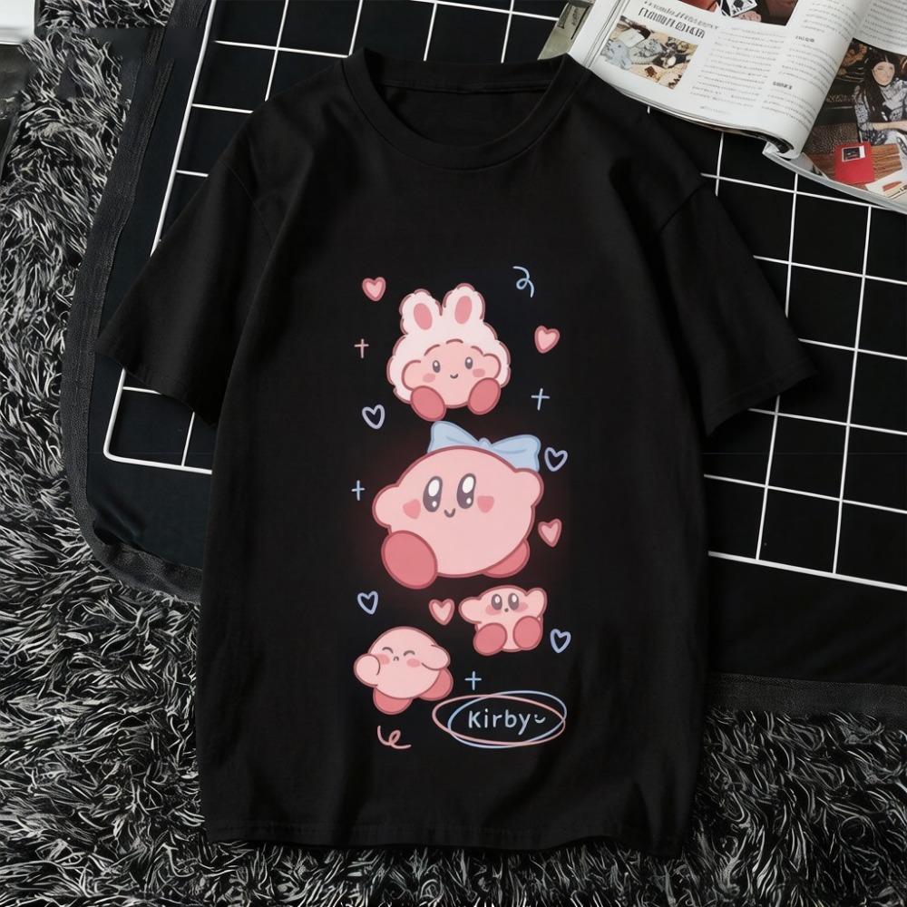 Cartoon Kirby Short-sleeved T-shirt for Men Summer Anime-style Pure Cotton T-shirt Japanese Style Fashion 3XL
Cartoon Kirby Short-sleeved T-shirt for Men Summer Anime-style Pure Cotton T-shirt Japanese Style Fashion 3XL