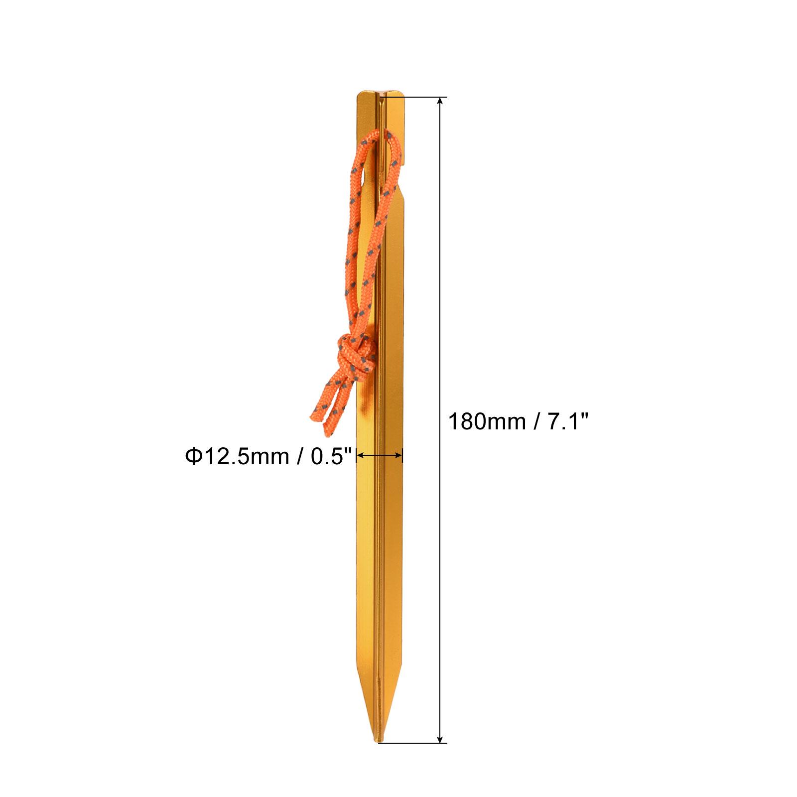 Tent Stakes Y-Beam with Reflective Pull Rope Kit, 10Pcs 18cm/7.1 Inch Aluminum Camping Ground Pegs and a Storage Bag 1 Set темно-синього кольору
Tent Stakes Y-Beam with Reflective Pull Rope Kit, 10Pcs 18cm/7.1 Inch Aluminum Camping Ground Pegs and a Storage Bag 1 Set темно-синього кольору