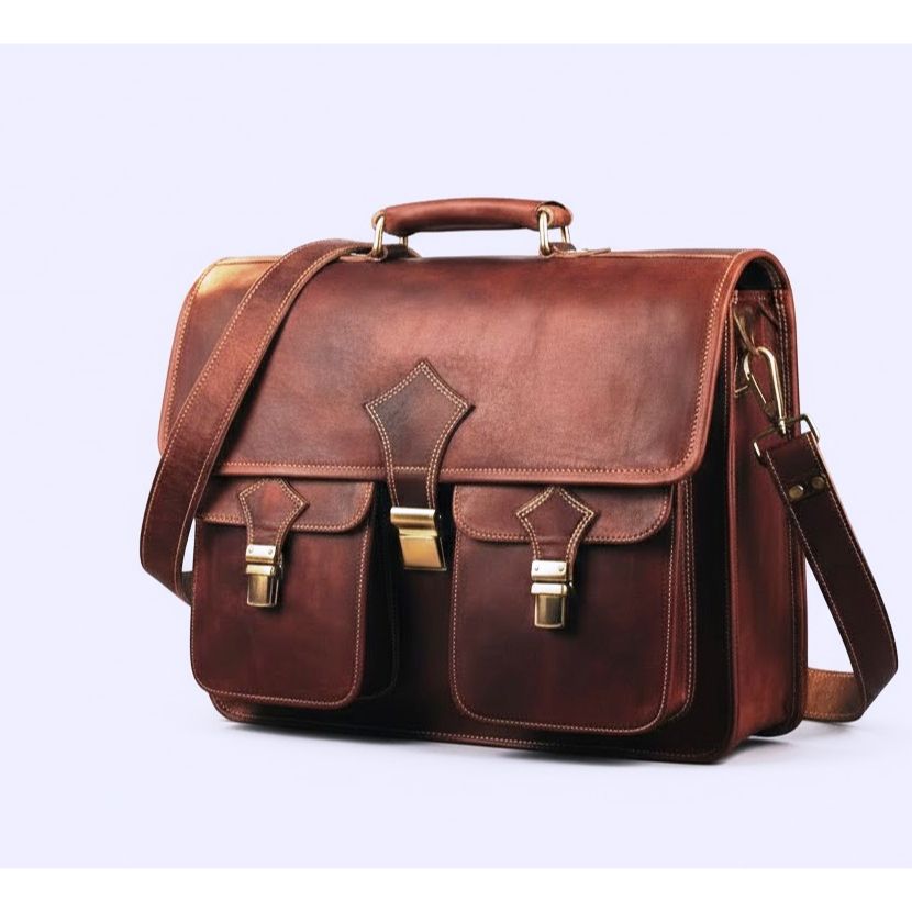 Чоловічий шкіряний портфель 18 дюймів | Велика чоловіча шкіряна сумка-мессенджер | Вінтажна сумка для ноутбука з натуральної шкіри ручної роботи 18 x 13 x 4 in коричневий
Чоловічий шкіряний портфель 18 дюймів | Велика чоловіча шкіряна сумка-мессенджер | Вінтажна сумка для ноутбука з натуральної шкіри ручної роботи 18 x 13 x 4 in коричневий