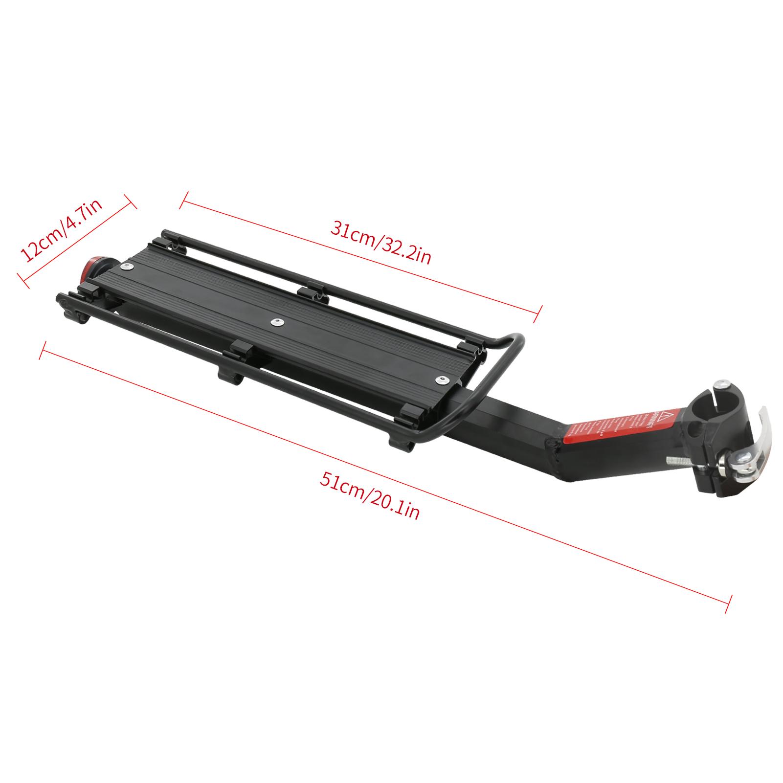 Cycle Rack, Aluminum Alloy Rr Cycle Rack with Elastic Bungee Cord, Quick Relse Mount, 9kg Load Capacity, Hvy Duty Cycle Rack for Panniers Baskets Back
Cycle Rack, Aluminum Alloy Rr Cycle Rack with Elastic Bungee Cord, Quick Relse Mount, 9kg Load Capacity, Hvy Duty Cycle Rack for Panniers Baskets Back