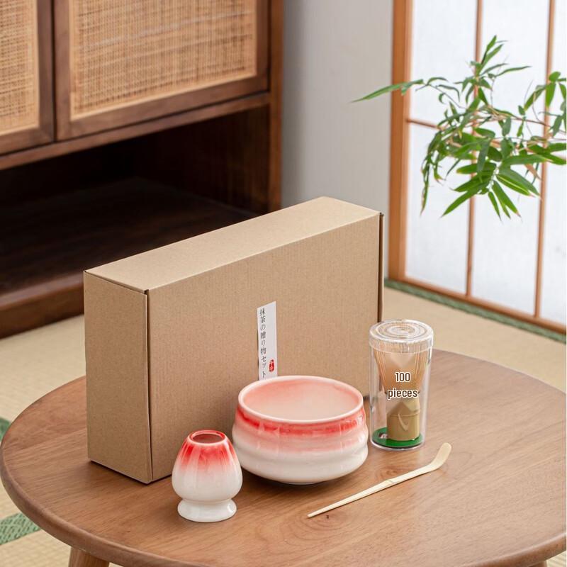Gradient Red Matcha Whisk Tea Ceremony Set
Gradient Red Matcha Whisk Tea Ceremony Set