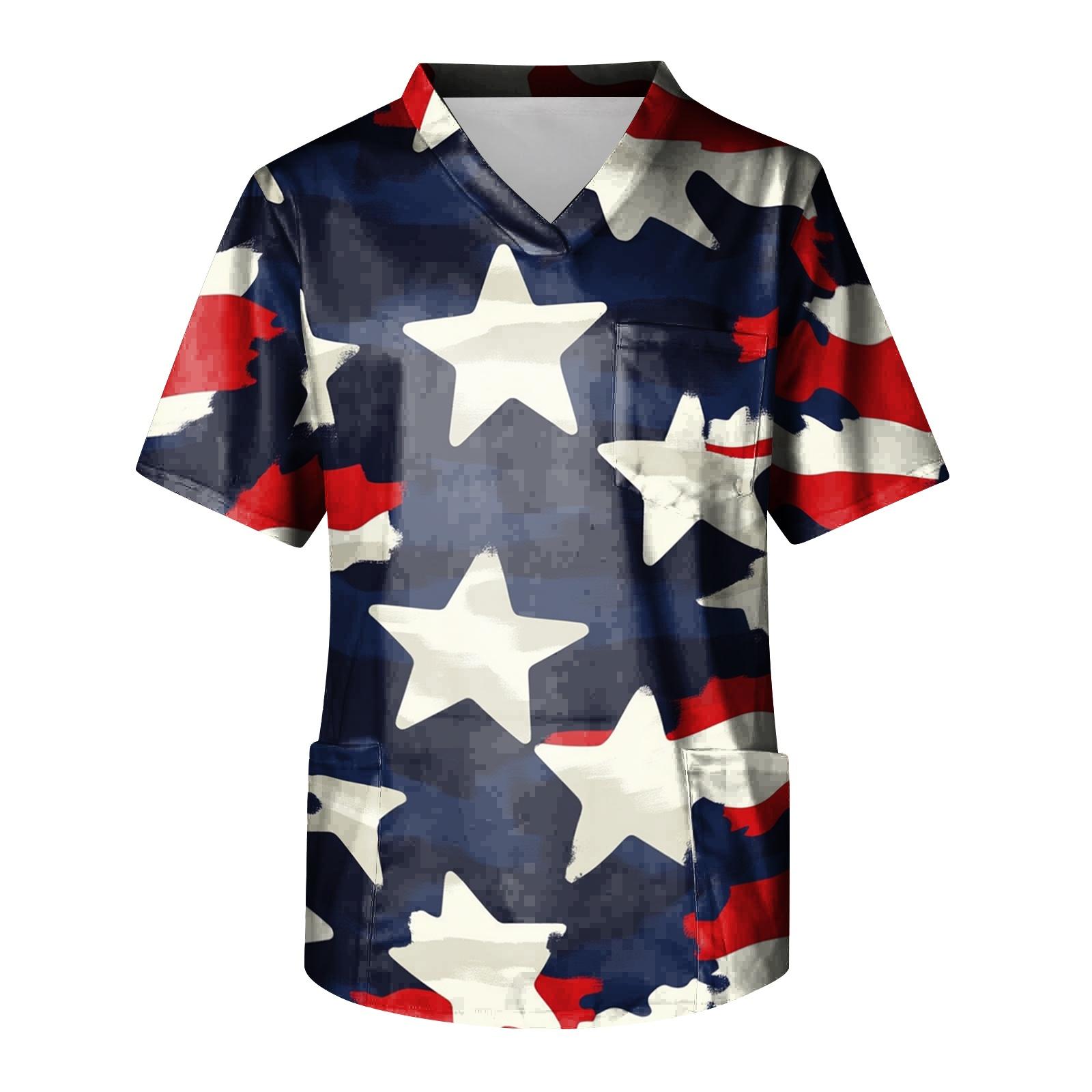 Men s Independence Day Print Medical Scrub Top V Neck Tie Pocket Comfortable Fit Daily Workwear for Healthcare Professionals M
Men s Independence Day Print Medical Scrub Top V Neck Tie Pocket Comfortable Fit Daily Workwear for Healthcare Professionals M
