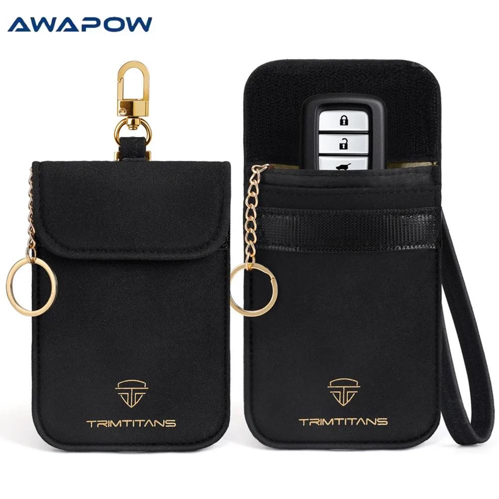 Awapow Signal Blocking Faraday Bag Mobile Phone Anti Theft Shielding Bag RFID Car Key Protection Storage Case Car Accessories
Awapow Signal Blocking Faraday Bag Mobile Phone Anti Theft Shielding Bag RFID Car Key Protection Storage Case Car Accessories