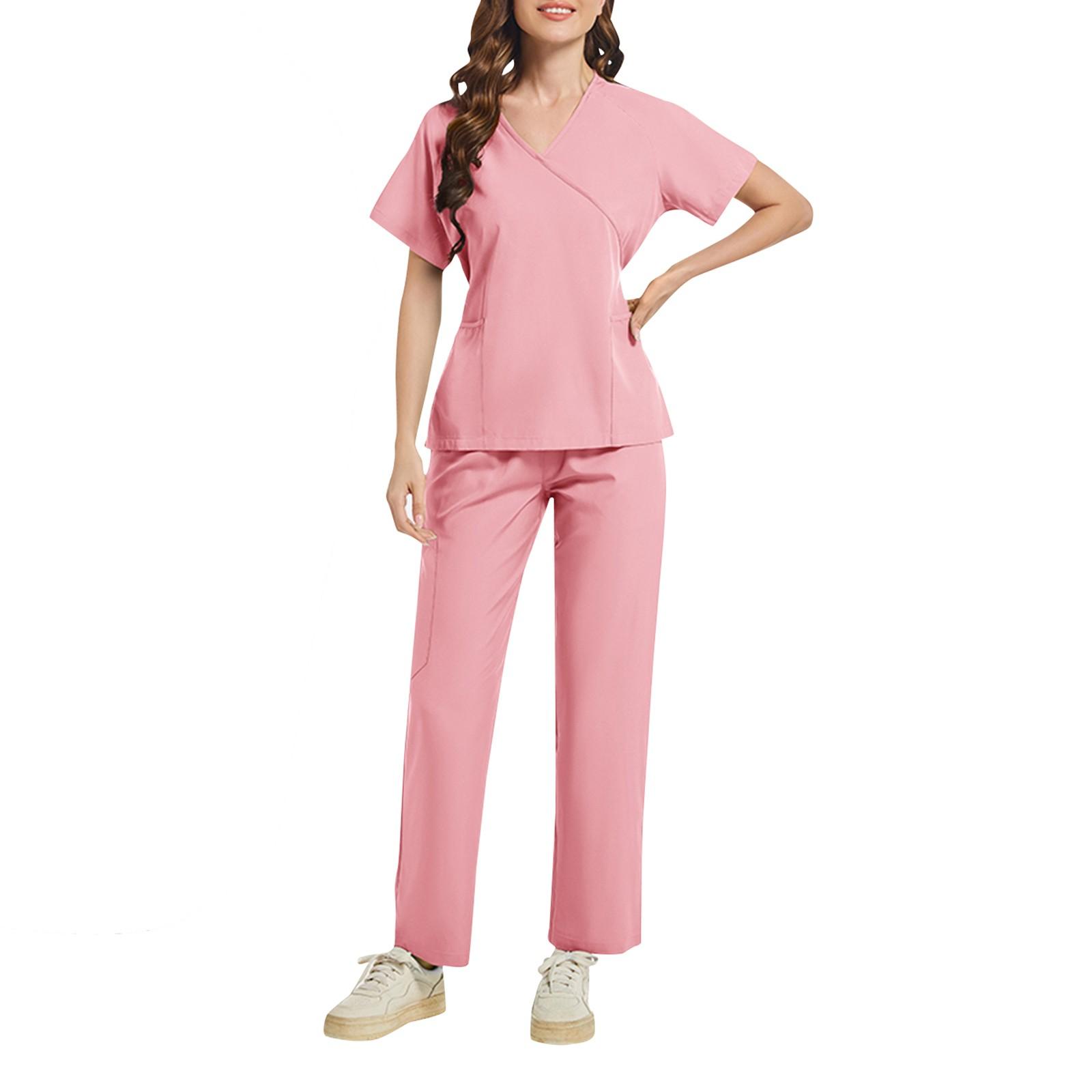 Женский комплект из двух предметов, однотонный топ с короткими рукавами и карманами, рабочая одежда, комплект из двух предметов L розовый
Женский комплект из двух предметов, однотонный топ с короткими рукавами и карманами, рабочая одежда, комплект из двух предметов L розовый