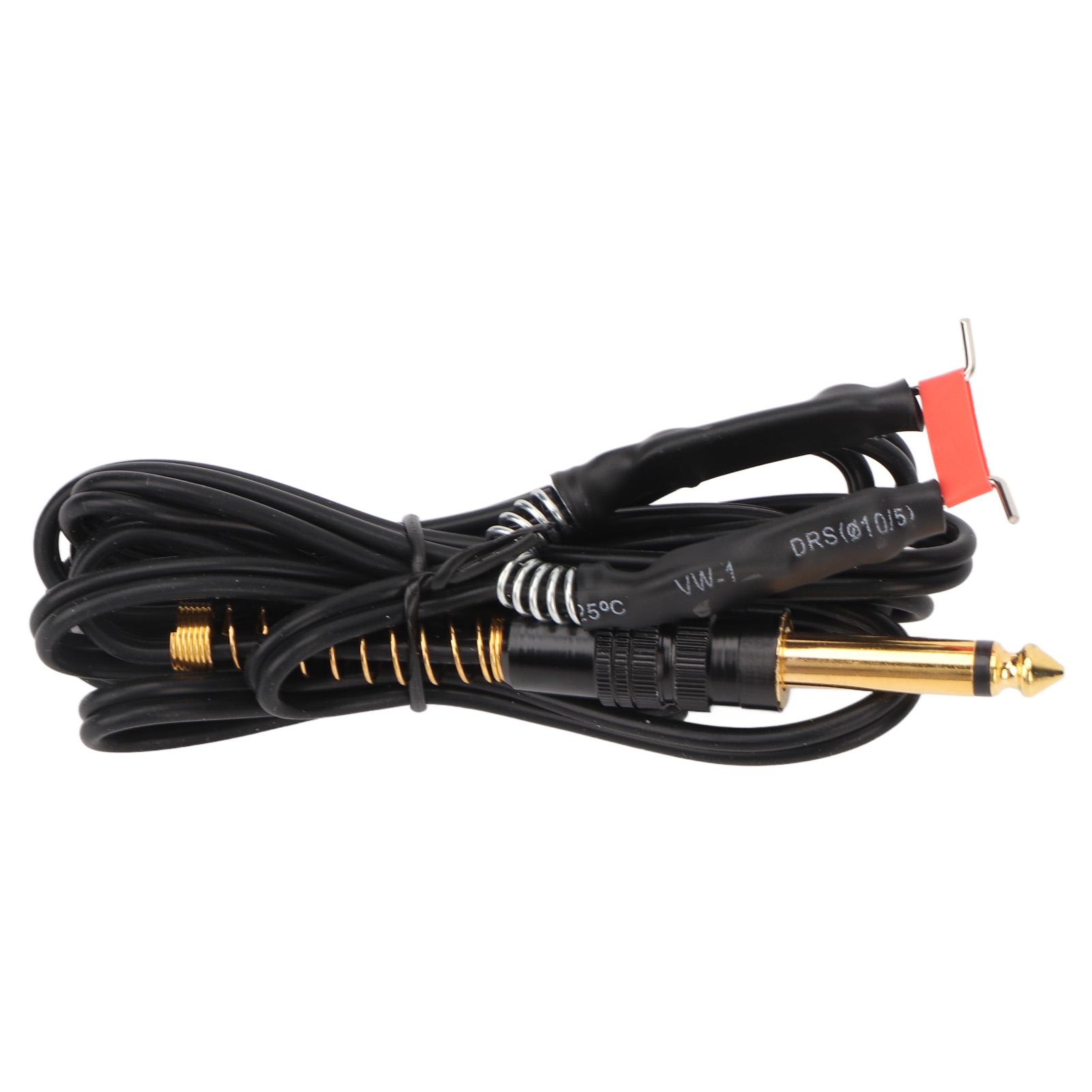 Tattoo Clip Cord Black Flexible Elastic High Bending Strength Silicone Tattoo Clip Cord 5.5ft
Tattoo Clip Cord Black Flexible Elastic High Bending Strength Silicone Tattoo Clip Cord 5.5ft