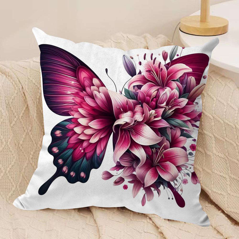 Watercolor butterfly Cushion Cover Soft Plush Fabric DoubleSided Printed Cushion Covers for All Seasons Modern HomeDecor Gift 30x30cm
Watercolor butterfly Cushion Cover Soft Plush Fabric DoubleSided Printed Cushion Covers for All Seasons Modern HomeDecor Gift 30x30cm