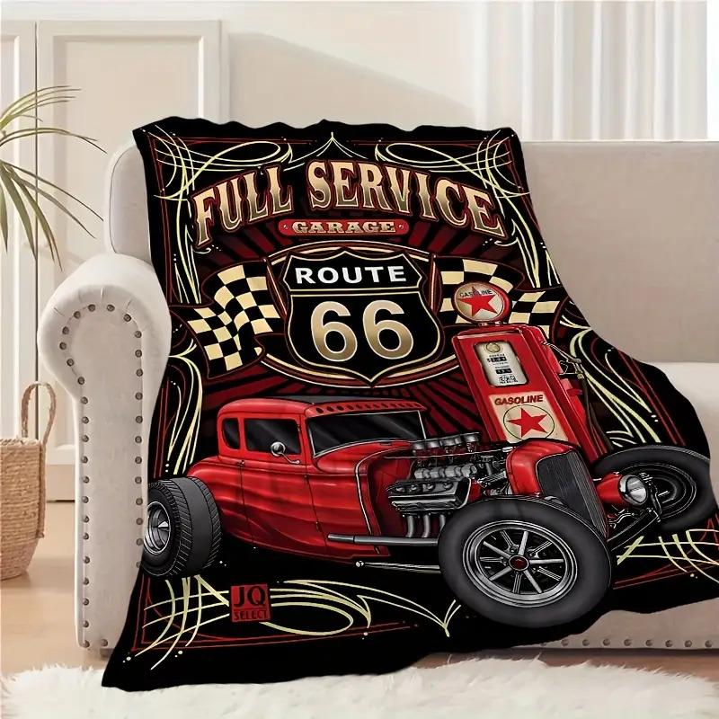 Retro pattern of Route 66 Flannel printed blanket suitable for all seasons suitable for living room office sofa and travel 75x90cm28x39in
Retro pattern of Route 66 Flannel printed blanket suitable for all seasons suitable for living room office sofa and travel 75x90cm28x39in