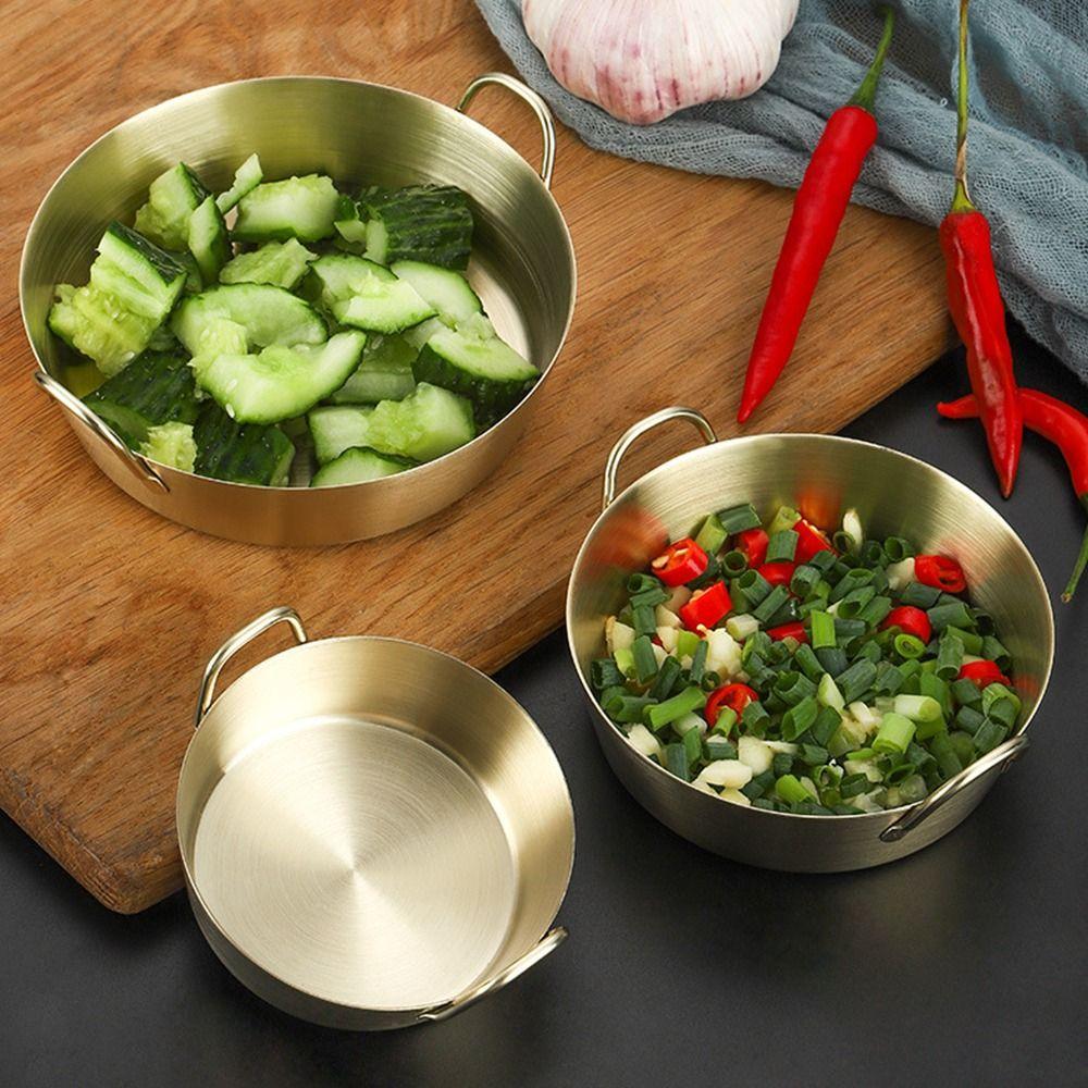 with Handle Snack Basket Silver Gold Spice Dipping Tray High Quality Dinnerware Home Resturant Silver-S
with Handle Snack Basket Silver Gold Spice Dipping Tray High Quality Dinnerware Home Resturant Silver-S