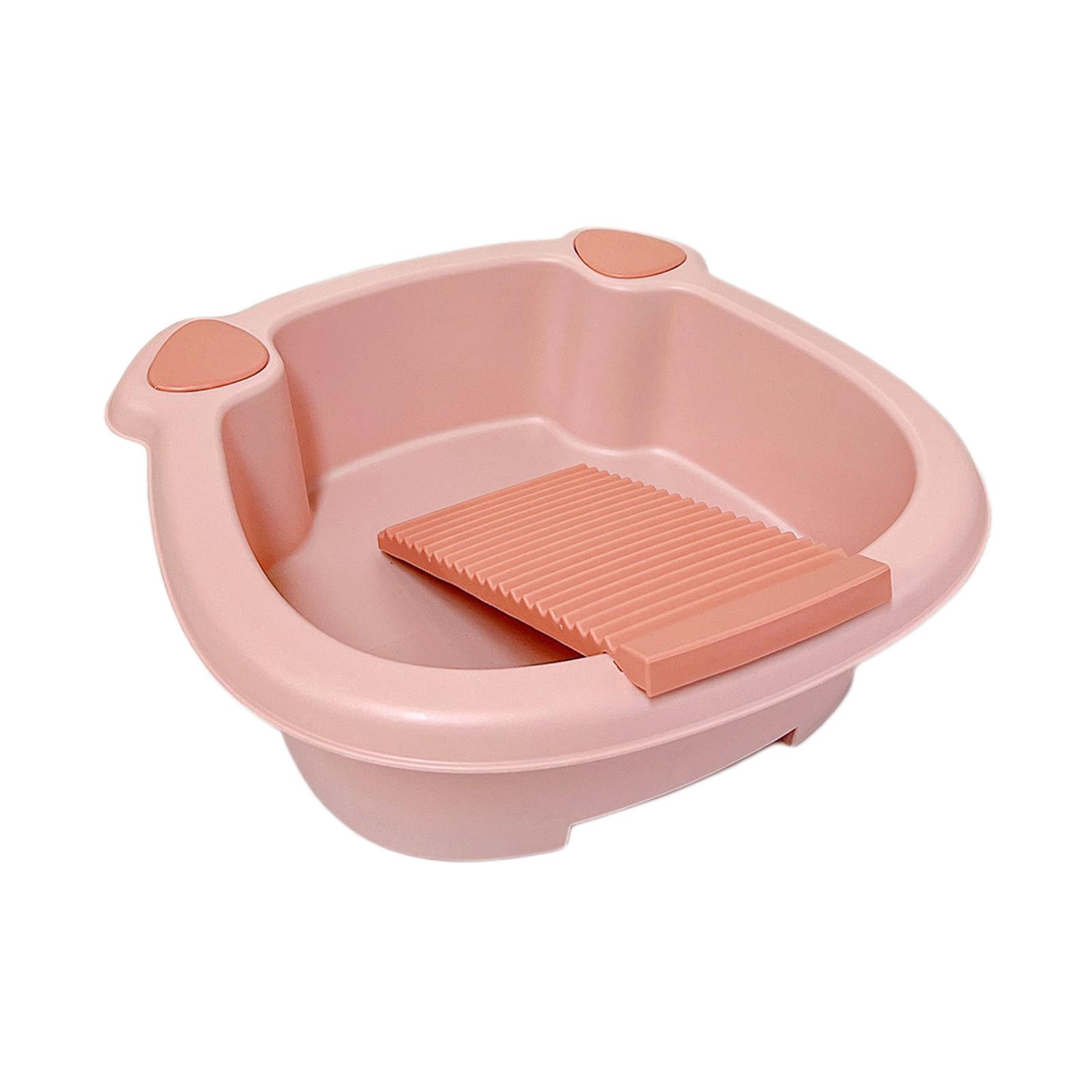 Clothes Washing Basin with Scrubbing Board, Hand Wash Tub for Delicate Items розовый
Clothes Washing Basin with Scrubbing Board, Hand Wash Tub for Delicate Items розовый