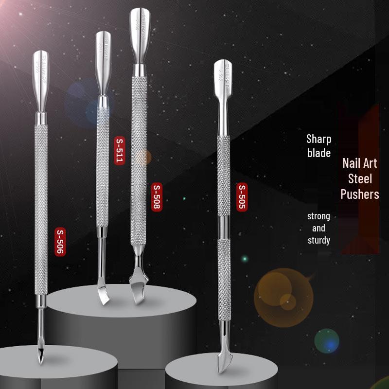 Nail Art Stainless Steel Cuticle Pusher Set: Precision Tools for Cuticle and Nail Care S-505 to 511
Nail Art Stainless Steel Cuticle Pusher Set: Precision Tools for Cuticle and Nail Care S-505 to 511
