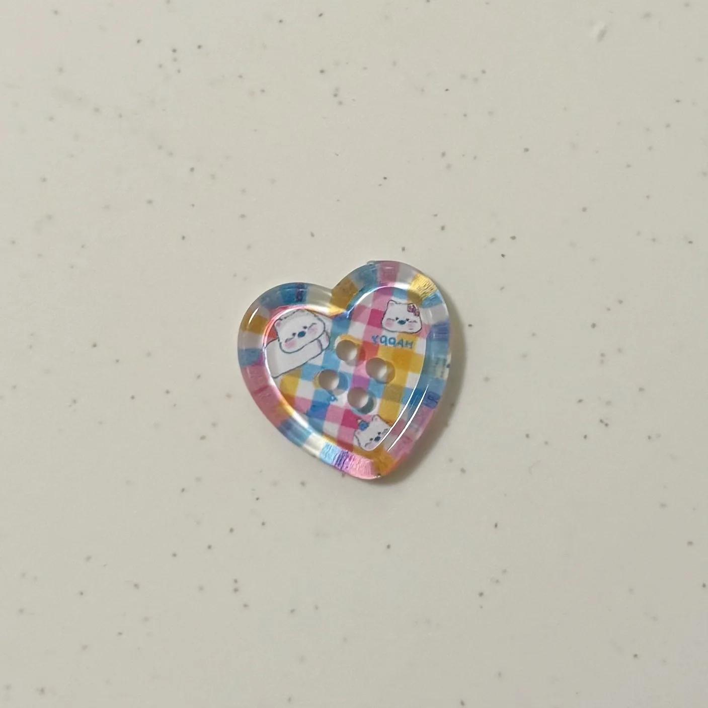 10Pcs Ins Fresh Heart Transparent Button Cardigan Sweater Coat DIY Craft Buttons Women Clothing Sewing Accessories 25mm
10Pcs Ins Fresh Heart Transparent Button Cardigan Sweater Coat DIY Craft Buttons Women Clothing Sewing Accessories 25mm