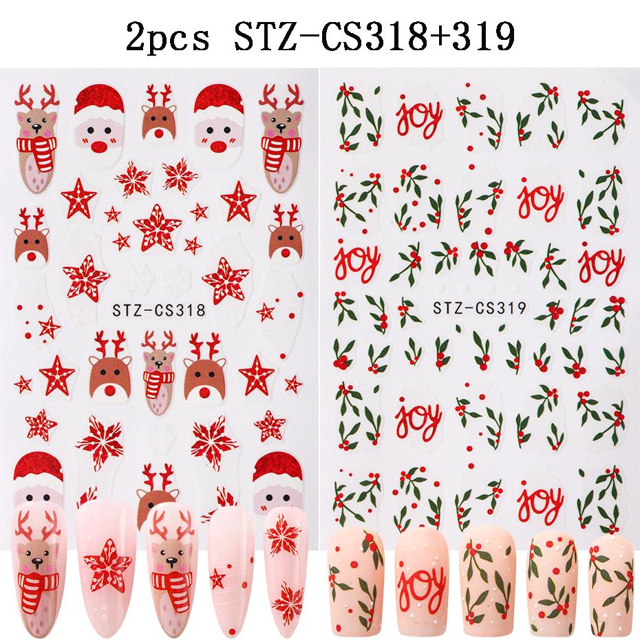 2pcs 3D Christmas Holly Leaf Nail Art Stickers Cartoon Santa Claus Deer Star Xmas Ornament Sliders DIY Manicure Decoration Tips
2pcs 3D Christmas Holly Leaf Nail Art Stickers Cartoon Santa Claus Deer Star Xmas Ornament Sliders DIY Manicure Decoration Tips
