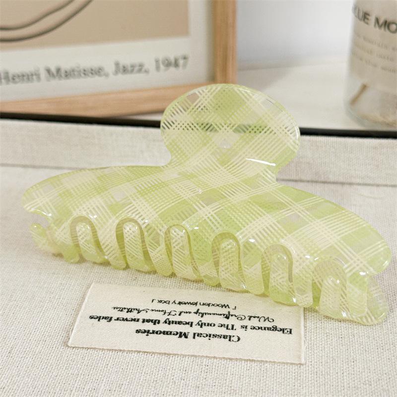 Translucent Plaid Pattern Hair Claw Refreshing Pastel Checkered Hairpiece For Airy Summer Hairstyles Lightweight Hair Accessory XXS світло-зелений колір
Translucent Plaid Pattern Hair Claw Refreshing Pastel Checkered Hairpiece For Airy Summer Hairstyles Lightweight Hair Accessory XXS світло-зелений колір