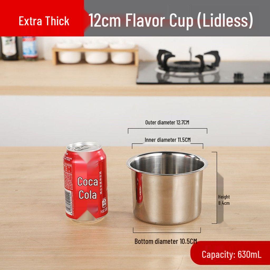 Stainless Steel Seasoning Pot with Lid - Flavor Cup & Oil Pan
Stainless Steel Seasoning Pot with Lid - Flavor Cup & Oil Pan