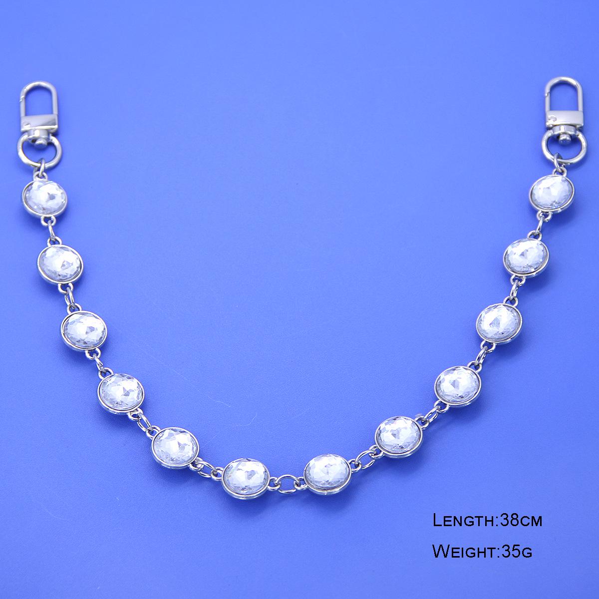 Elegant Rhinestone Crystal Handbag Chain - Luxurious European & American Fashion срібний
Elegant Rhinestone Crystal Handbag Chain - Luxurious European & American Fashion срібний